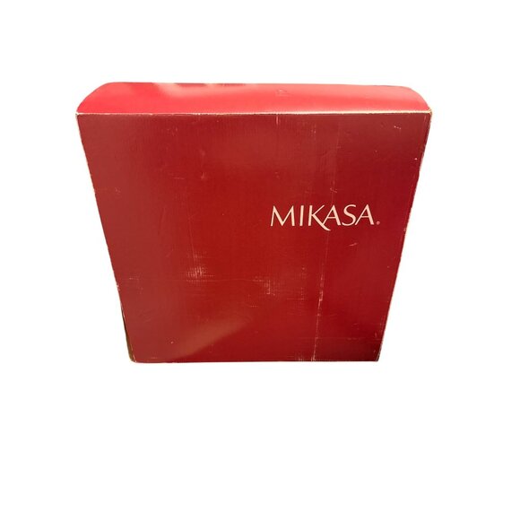 Mikasa 15" Red Textured Decorative Bowl With Raised Circular Design - Picture 7 of 7